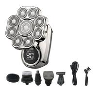 Rasoio elettrico per gli uomini, 6 in 1 Rasoio da barba 9 lame Multi Grooming Kit Display digitale Rasoio elettrico Trimmer Barba Rasoio elettrico Rasoio elettrico Bagnato Dry Uomini Macchina da barba