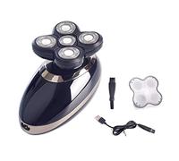 Rasoio elettrico per gli uomini, Rasoio elettrico per gli uomini Testa calva Polacco Capelli Clipper Trimmer Galleggiante 5 Lama 4D Testa Viso Rasoio Ricaricabile