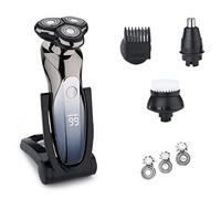 Rasoio elettrico per gli uomini, Rasoio elettrico per gli uomini Trimmer per gli uomini Rasoio elettrico Macchina per la rasatura Body wash 4D Floating Head Beard Trimmer