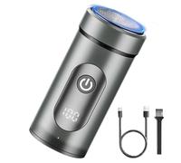 Rasoio elettrico per il viso degli uomini,rasoio elettrico per uomo | Macchine da barba portatili per uomo | Rasoio wireless a ricarica rapida, Tipo C, tosaerba umido e asciutto per