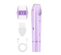 Rasoio elettrico per le donne - Strumento di bellezza con doppie teste,Trimmer bikini da 400 mAh - per corpo, pelle, gambe, ascelle, bellezza intima e viaggio