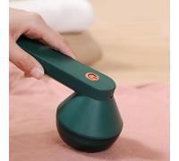 Rasoio elettrico per tessuti, ricaricabile tramite USB, per rimuovere pelucchi e vestiti senza fili, tagliapelucchi portatile per vestiti, mobili (verde)