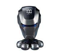 Rasoio elettrico per testa calva per uomo, uso bagnato e asciutto, kit di toelettatura con trimmer per naso