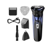 Rasoio elettrico per uomo, 3 in 1 rasoio elettrico professionale uomo rasoio multifunzione rasoio da barba per uomo 4D galleggiante macchina da barba ricaricabile USB