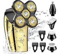 Rasoio elettrico per uomo, 5 in 1 uomini rasoio elettrico per uomini calvi rasatura rasoio da barba trimmer