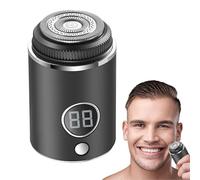 Rasoio elettrico per uomo, rasoio e tosaerba ricaricabili per rasatura umida e asciutta, dispositivo di rasatura elettrico per il viso, per tutti i giorni, WC, casa, viaggi, cura