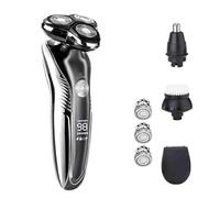 Rasoio elettrico per uomo, rasoio elettrico da uomo rasoio elettrico per uomo Trimmer per uomini tagliacapelli rasoio di sicurezza caricatore USB rasoio naso lavabile