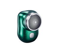 Rasoio Elettrico per Uomo, Rasoio Elettrico Portatile Mini Shave, Rasoio Tascabile Lavabile a Umido e a Secco, Rasoio Elettrico da Viaggio, Mini Rasoio Ricaricabile USB per Fidanzato, Padre,(Verde)