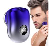 Rasoio Elettrico Per Uomo Ricaricabile USB Senza Fili Con Display Digitale | Per Barba e Viso Per Cura Della Barba Viaggio Natale Compleanno Lavoro Casa E Uso