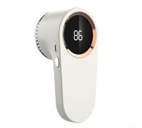 Rasoio elettrico per vestiti, ricaricabile, con tecnologia display digitale integrata (bianco alto)