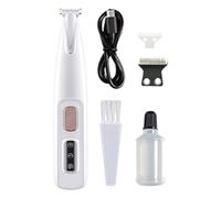 Rasoio elettrico per zampe, ricaricabile tramite USB, con luce LED, piccolo strumento per la toelettatura delle zampe, dispositivo per tagliare le zampe di cani di piccola taglia, gatti, cuccioli