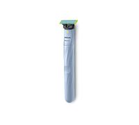 RASOIO ELETTRICO PHILIPS OneBlade 1st Shave, Lavabile, con lama di precisione, Accumulatore , Adatto a pelli sensibili, Autonomia di 30 min, Blu