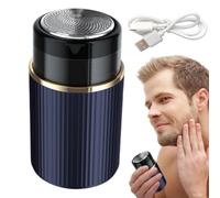 Rasoio elettrico, portatile e lavabile, ricaricabile tramite USB, da viaggio, strumento per la toelettatura del viso e barba, dispositivo compatto e leggero per uomo