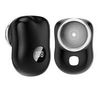 Rasoio elettrico portatile impermeabile con display digitale e ricarica USB, rasoio per il viso, per viaggi regalo e uso quotidiano in casa ufficio ginnas