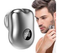 Rasoio Elettrico - Portatile Impermeabile Ricaricabile USB Con Display Digitale - Rasoio Elettrico Per Viso Uomo,Per Barba Viaggio Natale Compleanno Scuola Lavoro Ufficio Casa Palestra Doccia