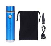 Rasoio Elettrico Portatile Mini Macchina da Barba Ricaricabile USB Leggero e Compatto, in Acciaio Inossidabile, da Viaggio, per Uomo e Donna (BLUE)