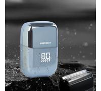 Rasoio elettrico portatile, mini rasoio elettrico con display a LED, lame di precisione, impermeabile IPX7, rasoi ricaricabili per uomini e toelettatura dei capelli (ligth blue, 1pcs)