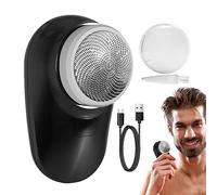 Rasoio elettrico portatile, rasoio elettrico - Rasoio ricaricabile Facile da usare con un solo pulsante Adatto per casa, auto, viaggi Rianpesn