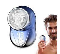 Rasoio elettrico portatile Shaver | rasoio da uomo | Rasoio elettrico da uomo lavabile, articoli da toeletta da viaggio, portatile, display LED, rasoio elettrico ricaricabile Boiler