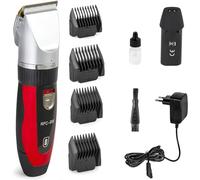 Rasoio elettrico professionale - Taglia/Regola- Capelli e Barba, Acciaio inox - Con 4 Adattatori per 4 Diversi Tagli, Funzionamento a Corrente o Batteria
