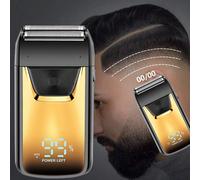 Rasoio elettrico Rasoio per peli del viso Rasoio per barba portatile a ricarica rapida rimovibile a doppio uso asciutto e bagnato, Trimmer galleggiante 3D