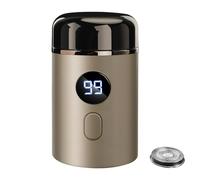 Rasoio elettrico, rasoio portatile per il viso, regolabarba wireless, strumento per la cura del viso impermeabile, design compatto e funzionale, ABS + galvanica per pelli sensibili