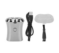 Rasoio elettrico Regolabarba Rasoio elettrico per il viso Impermeabile Display Smart Screen Controllo con un pulsante Mini rasoio portatile per uomo Viaggio Uso domestico ABS Nero