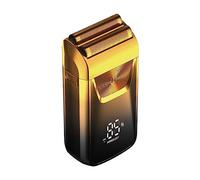 Rasoio elettrico ricaricabile for uomo for barba for uso bagnato-asciutto Regolabarba Tagliacapelli(Gold)