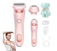 Rasoio elettrico Silk Glide, Glide Pro 3.0, da donna, 2 in 1, elettrico, impermeabile, per viso, bikini (1 pezzo, rosa)