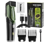 Rasoio elettrico - tosaerba per barba | Rasoio per barba a vuoto | Morsa da IPX6 Waterproof con 2 pettini | Rasoisr portatile ricaricabile per baffi, favoriti e del viso