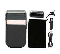 Rasoio Elettrico Uomo A Griglia Senza Fili Shaver Gold e Titanium Foil, Professionale per Parrucchiere e Barbiere, Trimmer Barba Ricaricabile Precisione