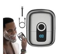Rasoio Elettrico Uomo - Rasoio Elettrico Maschile Per Rasatura Viso,Macchina Da Barba Senza Fili Ricaricabile Impermeabile Con Display LED, Kit Toeletta Portatile Per Pelli Sensibili
