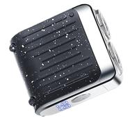 Rasoio Elettrico Viso Uomo | Display Digitale Rasoio Viso Magnetico - Tagliabarba Elettrico Uomo con Doppio Anello e Ricarica Rapida per Uso Quotidiano Bagnato Asciutto Casa Doccia