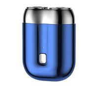 Rasoio fresco a 2 teste, rasoio elettrico portatile, tosaerba elettrico da viaggio, rasoio elettrico a motore tascabile, rasoio elettrico rotante impermeabile ricaricabile per uso bagnato e asciutto