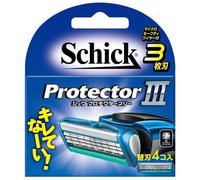 Rasoio giapponese Schick Safty protezione rasoio 3 lame 4 pezzi dal GIAPPONE