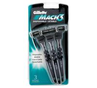 Gillette Mach3 Lamette di Ricambio con 3 Lame per Rasoio Uomo - Confezione da 3 Pezzi