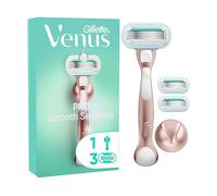 Gillette Venus Deluxe Smooth Sensitive Rosegold rasoio + lame di ricambio 3 pz