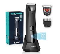 Rasoio intimo uomo, Kibiy Rasoio elettrico per uomo, Ball Trimmer Uomini, Rasoi per il corpo per gli uomini, Luce LED e display di potenza, Dock di ricarica in piedi per uso bagnato/asciutto