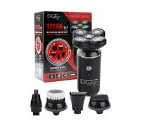 RASOIO ITALIAN DESIGN TITAN 5 EN 1, Adattatore di alimentazione / batteria , Wet & Dry, Nero