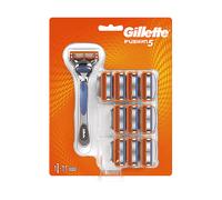 RASOIO MANUALE GILLETTE Fusion, con 5 lame di precisione, 10 testine di ricambio