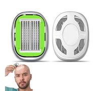 Rasoio manuale per la testa calva, rasoio manuale per la rimozione dei capelli, rasoio manuale per la rimozione dei capelli, taglia capelli portatile per uomini, casa, viaggi, campeggio (verde)