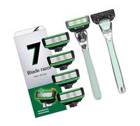 Rasoio manuale portatile in metallo riutilizzabile Razro con 5 punte in acciaio inox Razro da barba regali