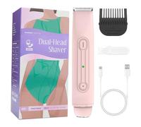 Rasoio per Bikini Trimmer per il Corpo Ricaricabile a Doppia Testina