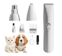 Rasoio per cani con tagliapasta e smerigliatrice per unghie - Set di tosaerba elettrico senza fili a basso rumore, Ki