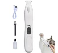 Rasoio per cani per cani e cani per cani | Trimmer per zampe di gatto ricaricabile con display a LED - Kit di toelettatura per cani senza fili a basso rumore, rasoio a 2 vite
