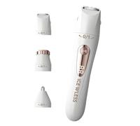 Rasoio per capelli a doppia testa per rimozione delicata su gambe ascelle zone sensibili Wet Dry Use Display LED Body Shaver