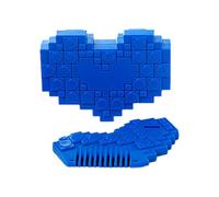 Rasoio per capelli con doppie punte, pettine per capelli con specchio, design a cuore, strumento per tagliare il vicolo cieco, kit di toelettatura personale compatto per viaggi, casa, uso esterno