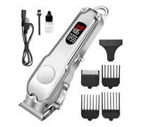 Rasoio per capelli da uomo, ricaricabile tramite USB, con 4 pettini guida per il taglio dei capelli wireless, per papà, marito, bambini, animali domestici, fidanzati, testa, e ho