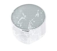 Rasoio per capelli in vetro, portatile, riutilizzabile, 5,8 cm, strumento di macinazione multifunzionale, per rimuovere la pelle morta, smerigliatrice per piedi in ABS, 56 g, per routine di