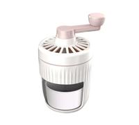 Rasoio per ghiaccio manuale per coni di neve, tritaghiaccio manuale con lama in acciaio inossidabile, design compatto e portatile per casa, feste, uso esterno (rosa)